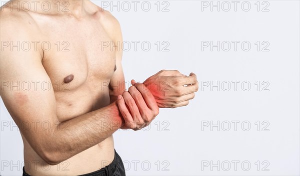 Close up of person with wrist pain