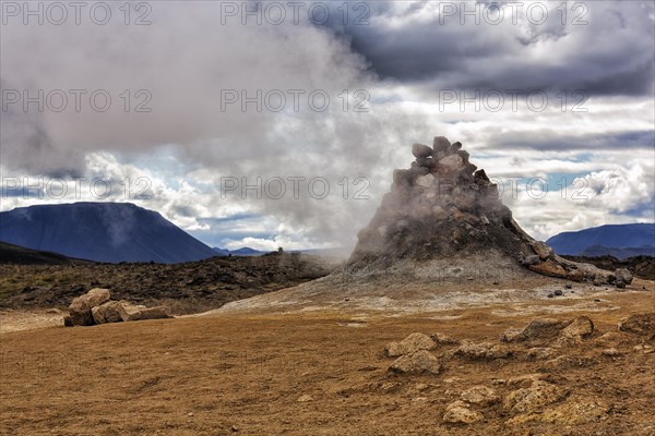 Steaming fumarole