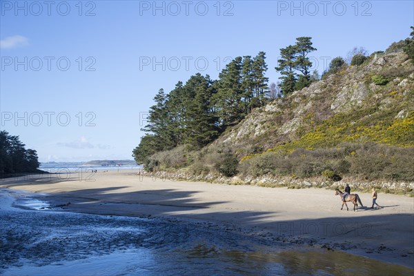 Sainte-Anne sandy beach in Douarnenez Bay