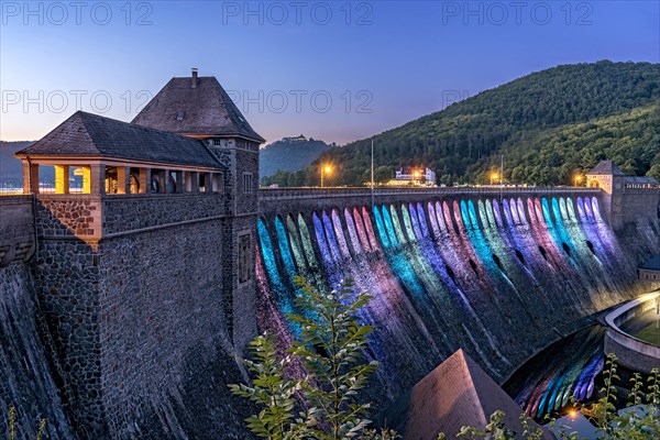 Dam in the evening light