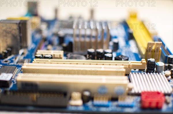 Close up of a motherboard