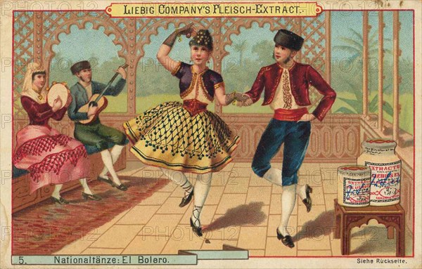 Picture series national dances: Bolero