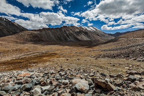 View of Himalayas mountains near Kardung La pass