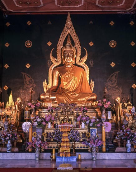 Statue of Lord Buddha in Thai Temple at Bodhgaya