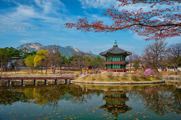 Hyangwonjeong Pavilion in Gyeongbokgung Palace