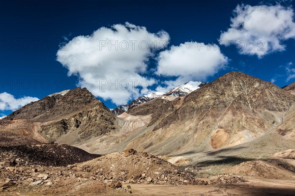 Himalayan landscape in Himalayas along Manali-Leh highway