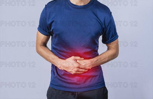 Person with stomach pain