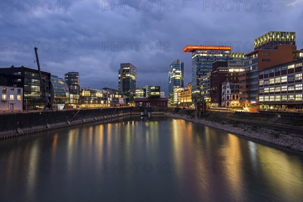 Ensemble of buildings at Medienhafen