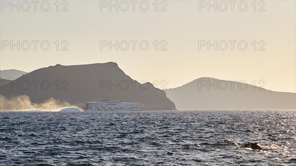 Seajet catamaran fast ferry at full speed