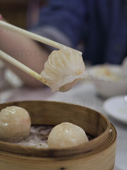 Delicious Chinese dim sum in a chinese restaurant