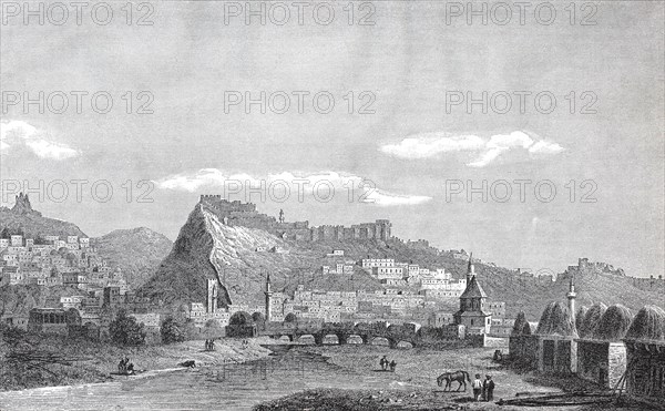 View of the town of Kars in Turkey in 1840