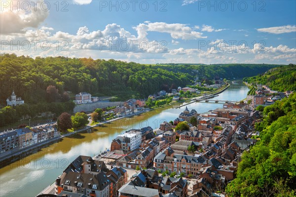 Aerial view of Dinant town