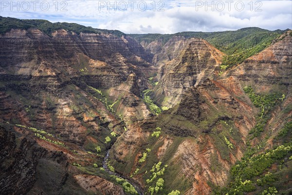 Luftaufnahme des Waimea Canyon State Park