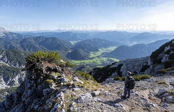 Hiker on hiking trail