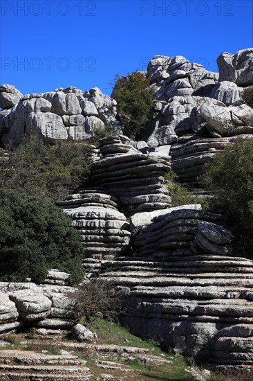 Bizarre rock formations in El Torca National Park