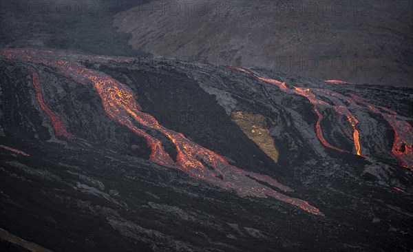 Glowing lava