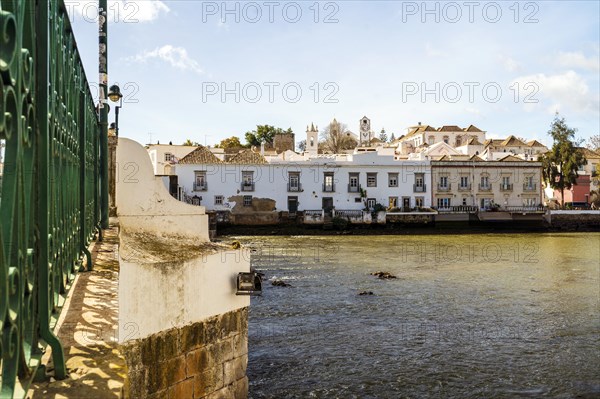 Beautiful cityscape of historic Tavira by Gilao river