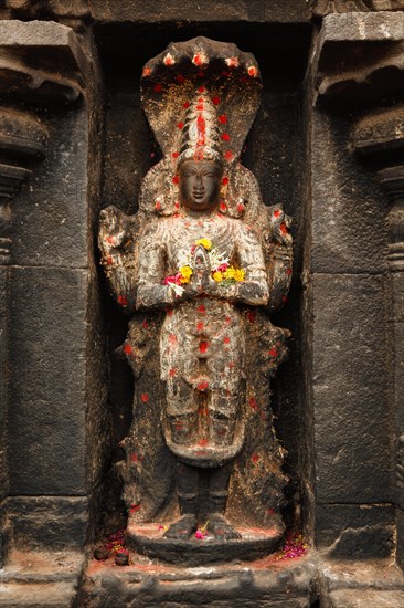 Vishnu image in Hindu temple