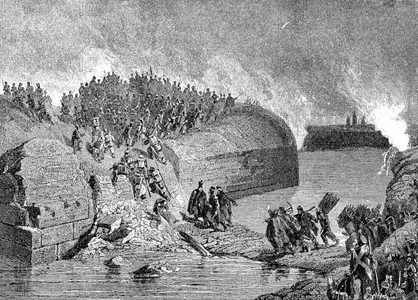 Storming of the Lunette St. Laurent of Antwerp on 14 December 1832