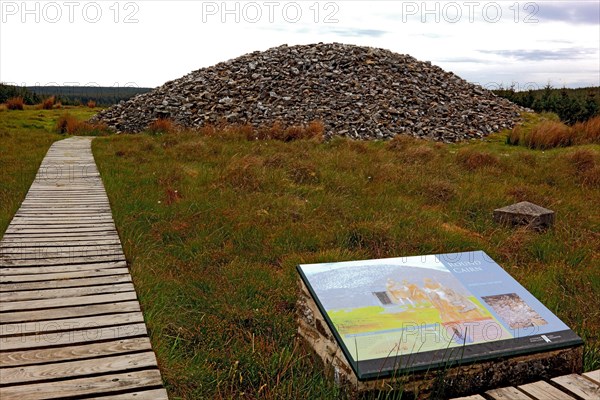 Cairns of Camster are in Caithness in the Scottish Highlands north of Lybster and consist of the round and long cairns