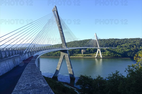 Pont de Terenez in Rosnoen over the river Aulne