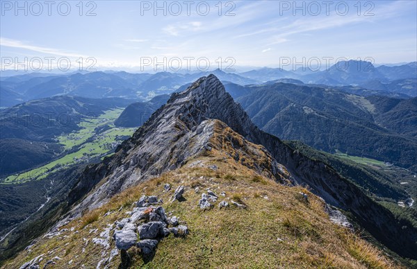 Hiking trail along a ridge