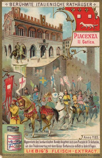 Series of famous Italian town halls