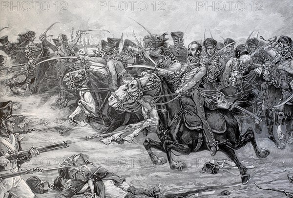 Attack of the Brandenburg Hussars at Moeckern