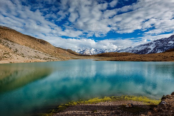 Dhankar lake in Himalayas