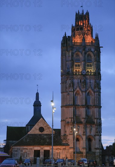 Eglise de la Madeleine Gothic flamboyant church in the early morning