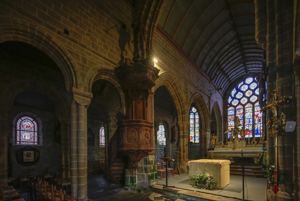 Notre-Dame-de-Roscudon church in the Flamboyant Gothic style