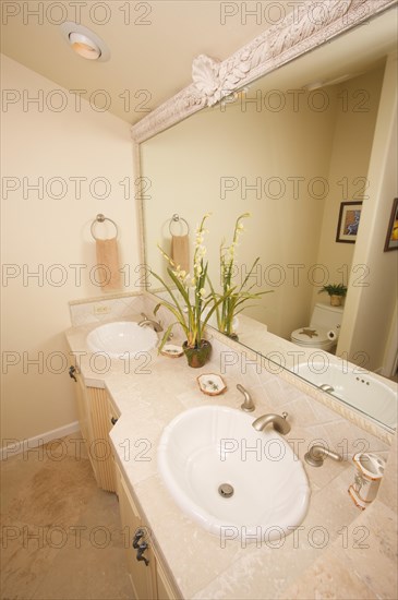 Exotic marble bathroom