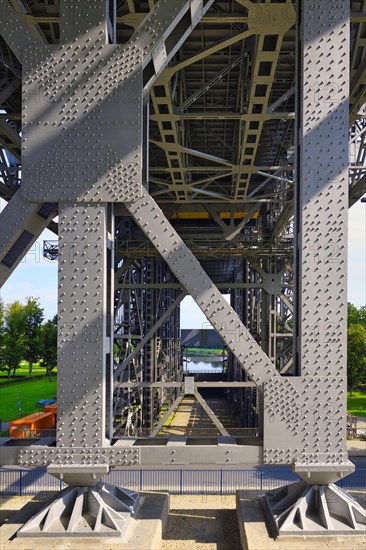 Interior view of the old Niederfinow ship lift