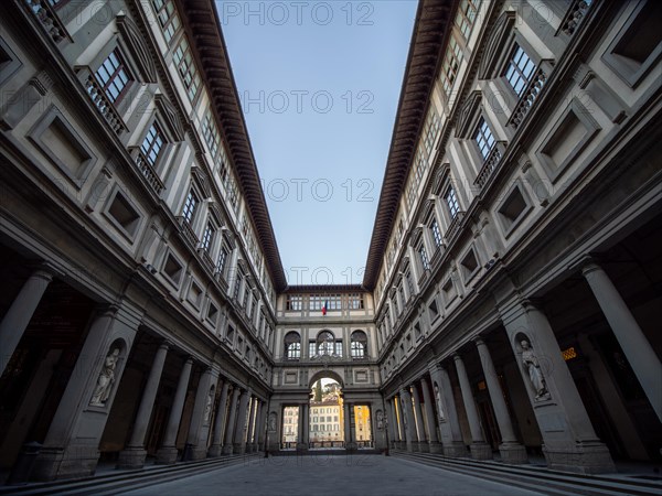 Uffizien am fruehen Morgen