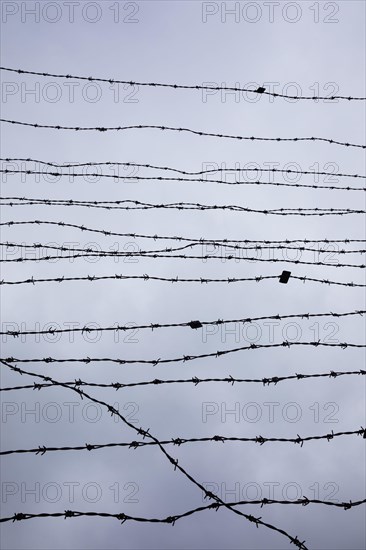 Barbed wire fence at the Iron Curtain Memorial at the Guglwald border crossing