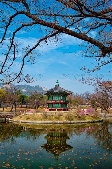 Hyangwonjeong Pavilion in Gyeongbokgung Palace