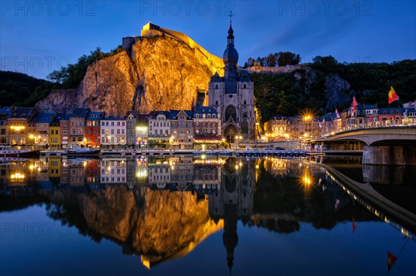 Night view of Dinant town