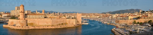 Yachts coming from boat regatta to Marseille Old Port