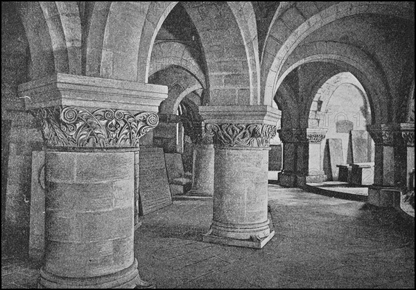The crypt of the abbey church of St. Denis