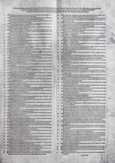 The 95 Theses of Martin Luther