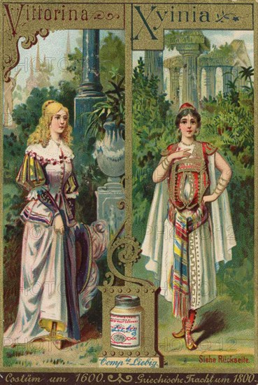 Series of traditional costumes and costumes from the opera