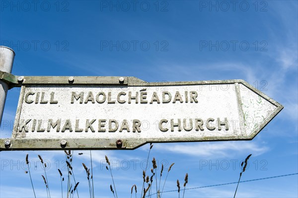 Old Irish Road Sign