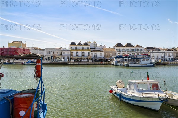 Beautiful cityscape of historic Tavira by Gilao river