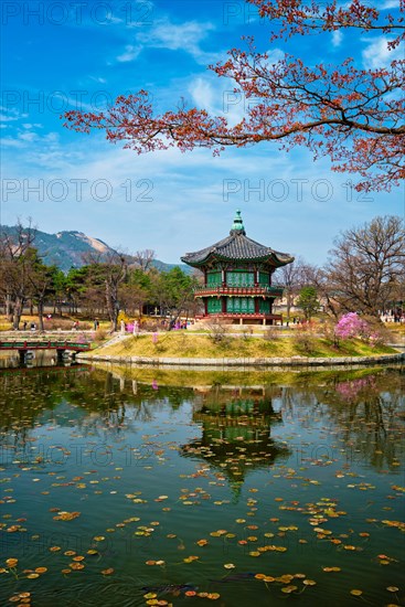 Hyangwonjeong Pavilion in Gyeongbokgung Palace