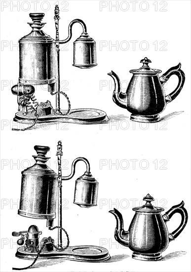 Electric Coffee Machine with Automatic Switching Device by Siemens and Halske