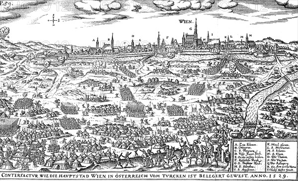 The Siege of Vienna by the Turks under Soliman in 1529