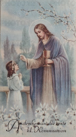 Jesus Blessing a Girl