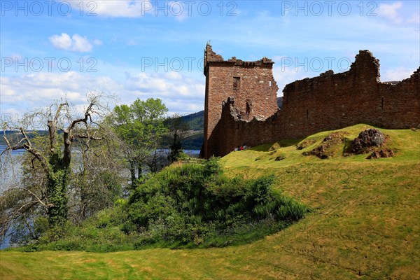 Ruins of Castle Urquhart on Loch Ness