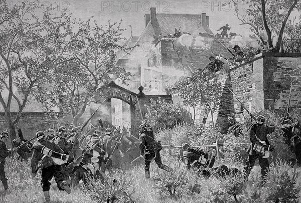 Storming of Gaisberg Castle during the Franco-Prussian War