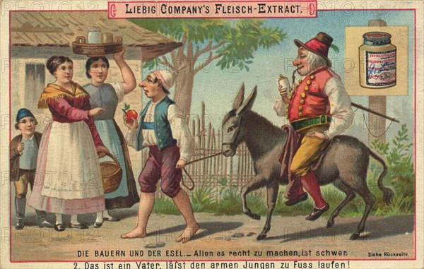 The peasants and the donkey